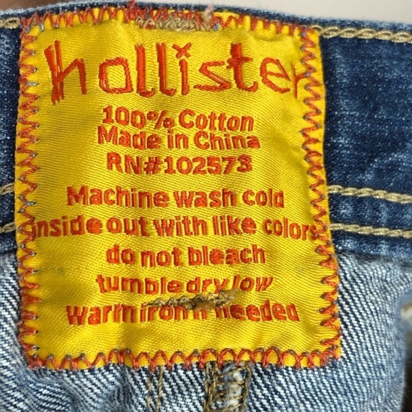 Hollister Distressed Micro Mini Jean Skirt Y2K - Picture 9 of 11